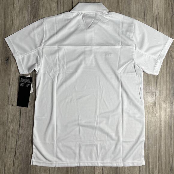 TYR Apparel Men's Tech Polo Shirt - White Textured - TMPOC6A - Size Small - $44 - Picture 2 of 7